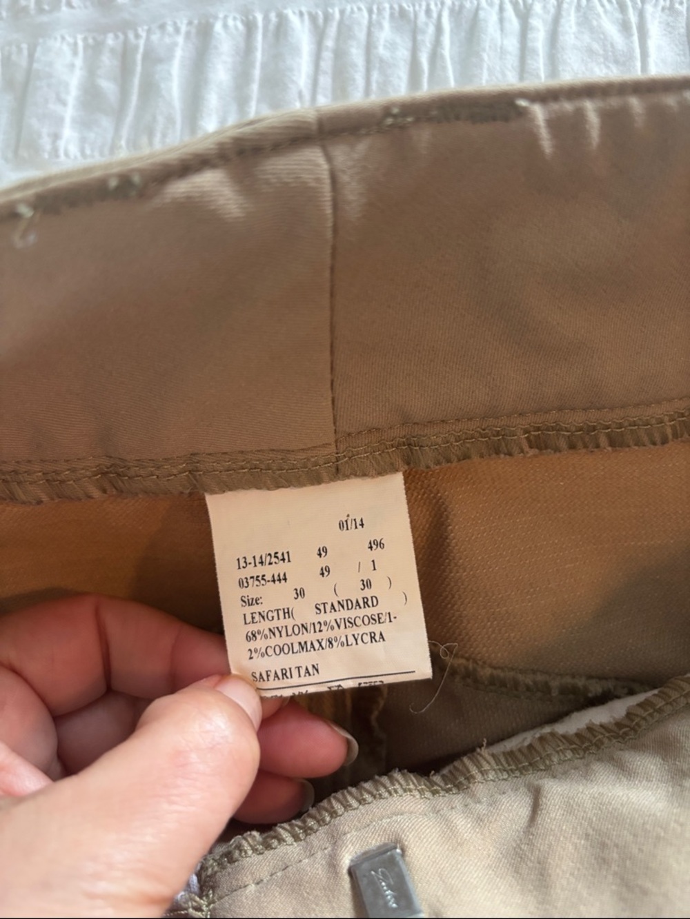 Equine Couture Tan Riding Breeches - Picture 3 of 11